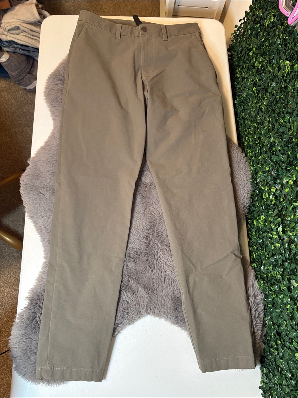 lululemon athletica Men's Slim Chino Pants - Tan Size 29 - Picture 5 of 5